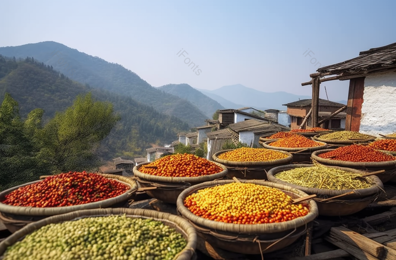 粮食食物调料晾晒生活风景彩色实景拍摄,高清,摄影图,摄影图片,图片大全,摄影图免费下载